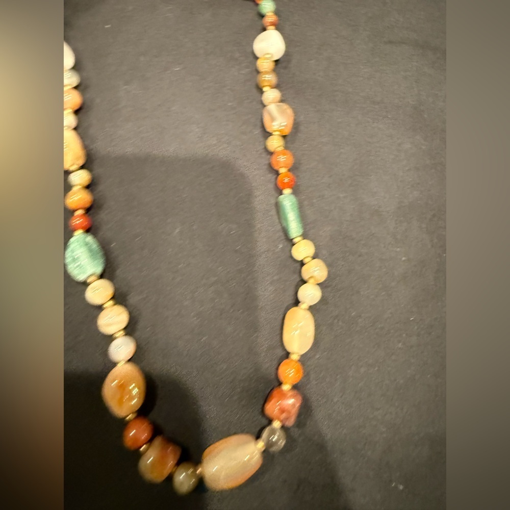 Himalayan Old Beads From Ancient Indo-Tibetan Antique Agate Beads Necklace Mala - Picture 9 of 12